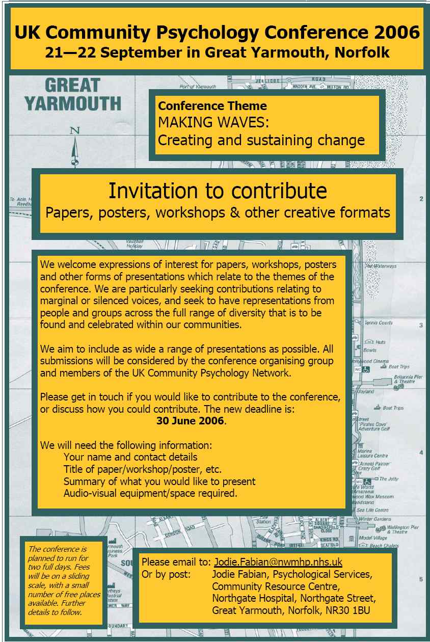 Conference call for papers - link to pdf